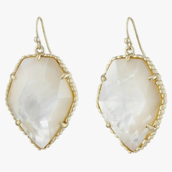 Kendra Scott Jewelry - Vintage Kendra Scott Iridescent White MOP Corley Earrings